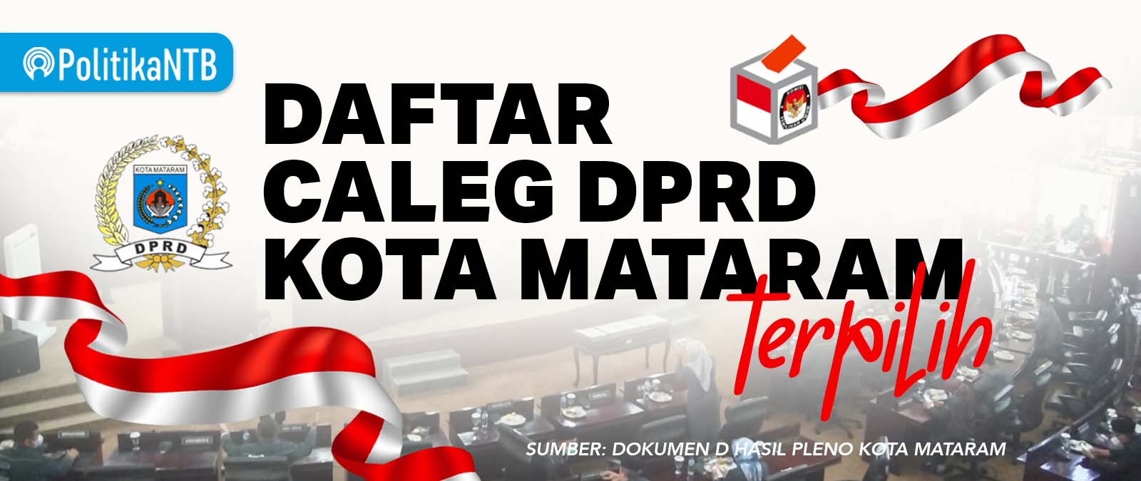 Berikut Daftar 40 Anggota DPRD Kota Mataram Terpilih Periode 2024-2029