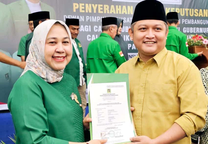 PPP Serahkan B1KWK, Calon Bupati Lobar Nurhidayah Didampingi Imam Kafali