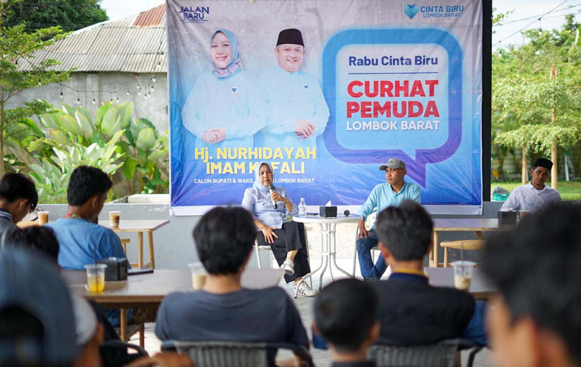 Rangkul Anak Muda Lombok Barat, Cabup Nurhidayah Gelar Rabu Cinta Biru