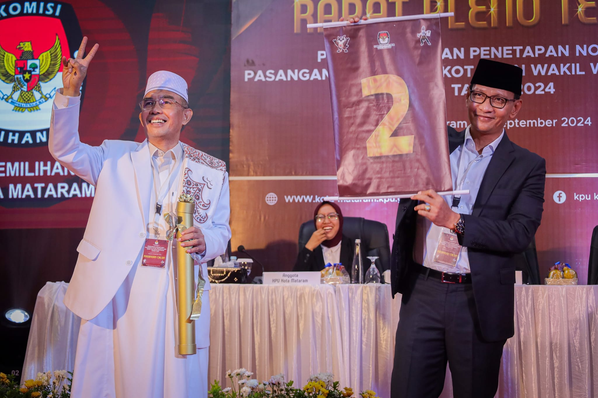 Pasangan HARUM Menang Pilkada Kota Mataram 2024